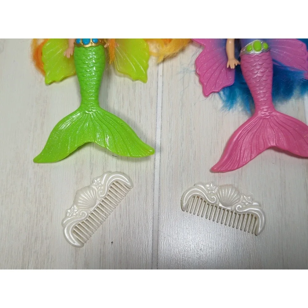 Swimways‎ Fairy Tails Mermaid dolls pink blue green w/ combs water toys